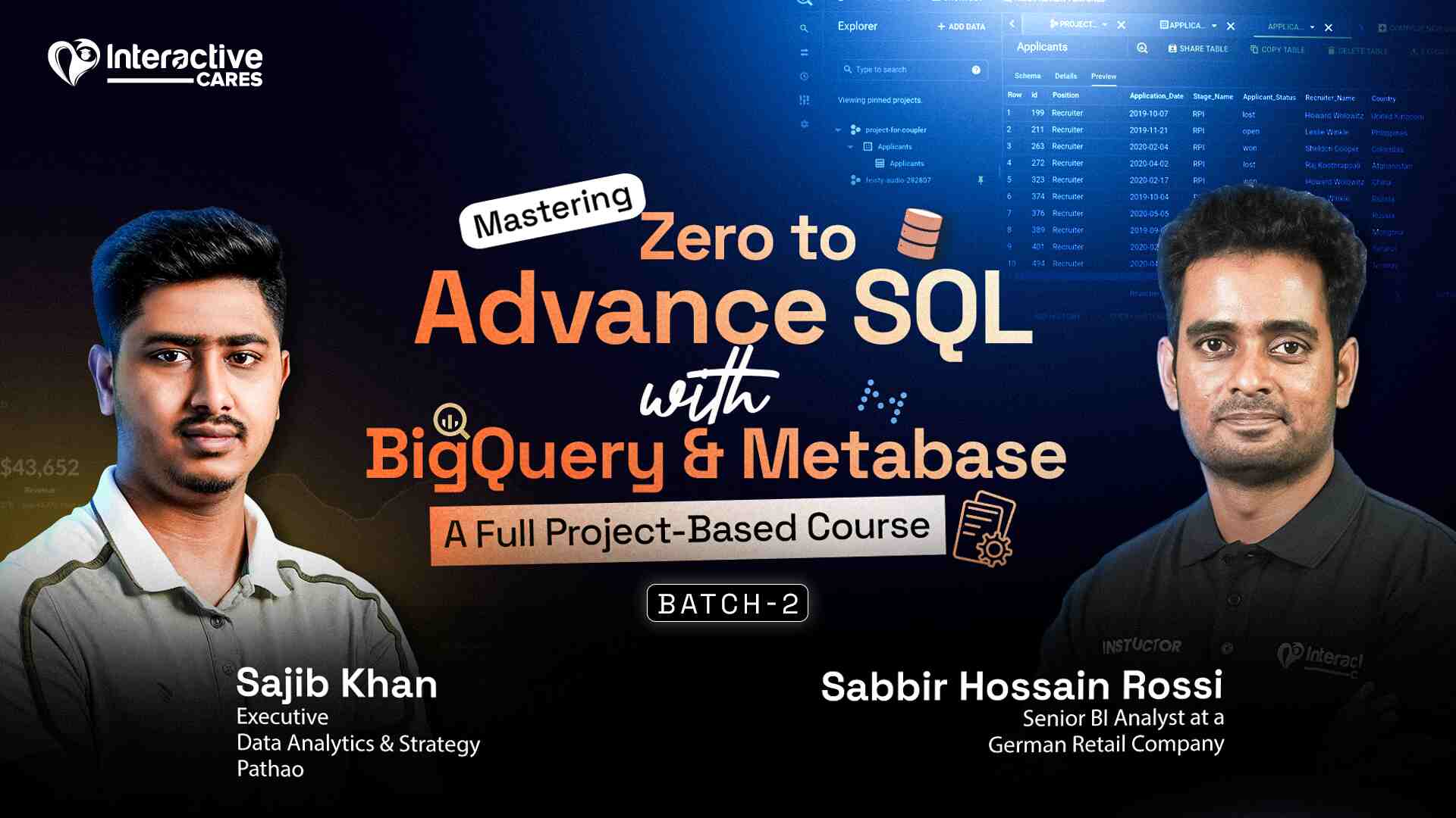 Advanced SQL Lead Instructor